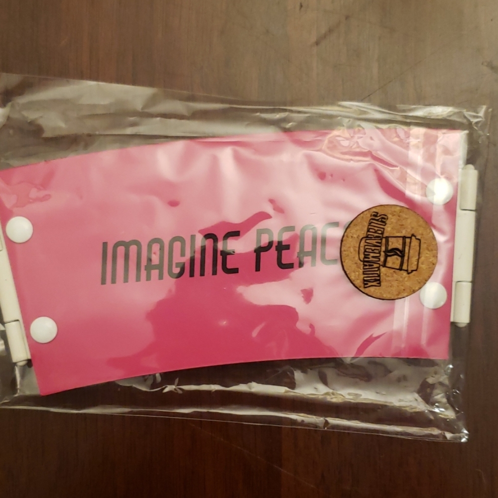 Sleevematix Imagine Peace cup sleeve